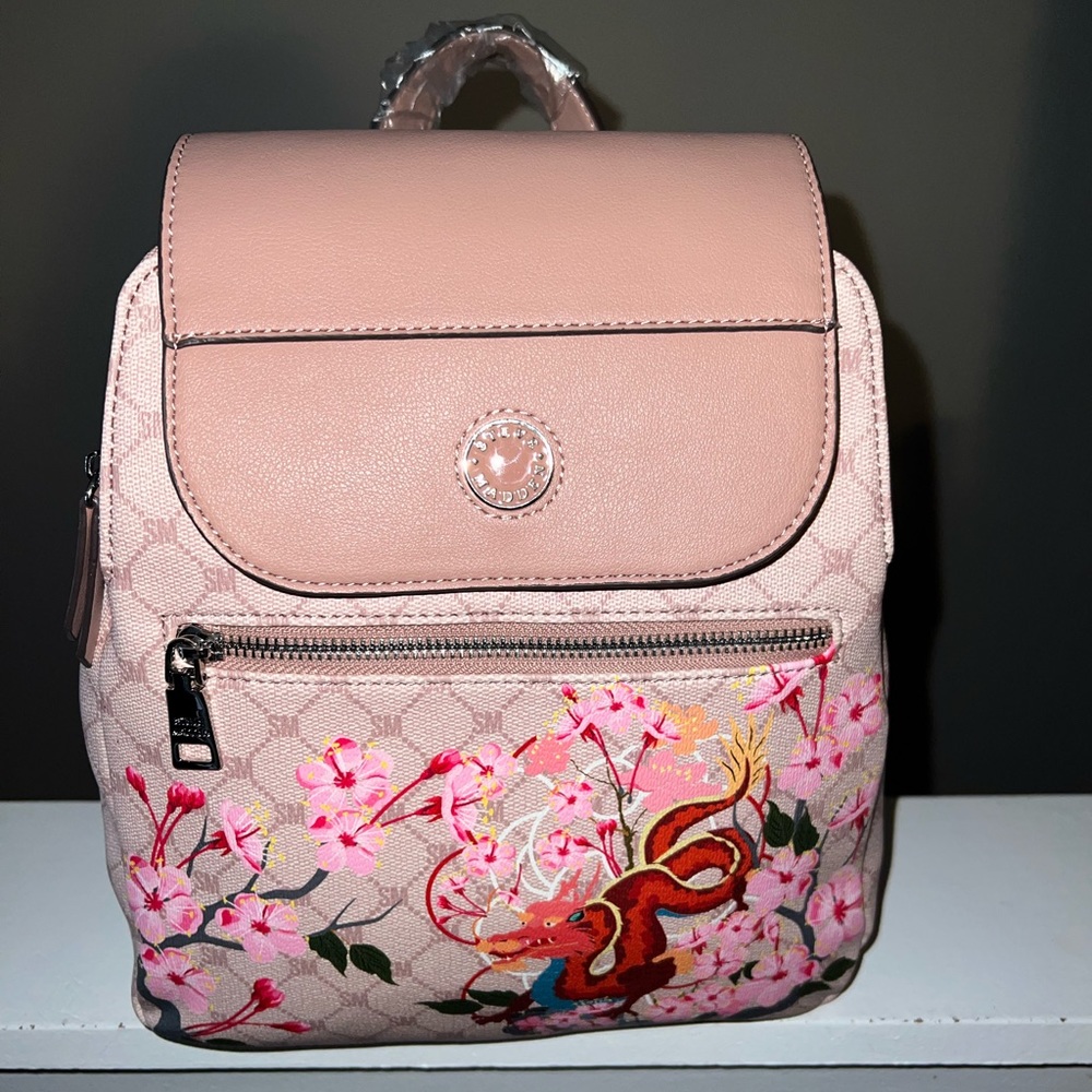 NWT Steve Madden Bmorgan Cherry Blossom Dragon Blush mini Backpack Purse